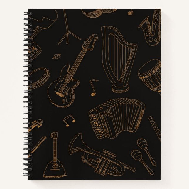 Music pattern notebook (Front)