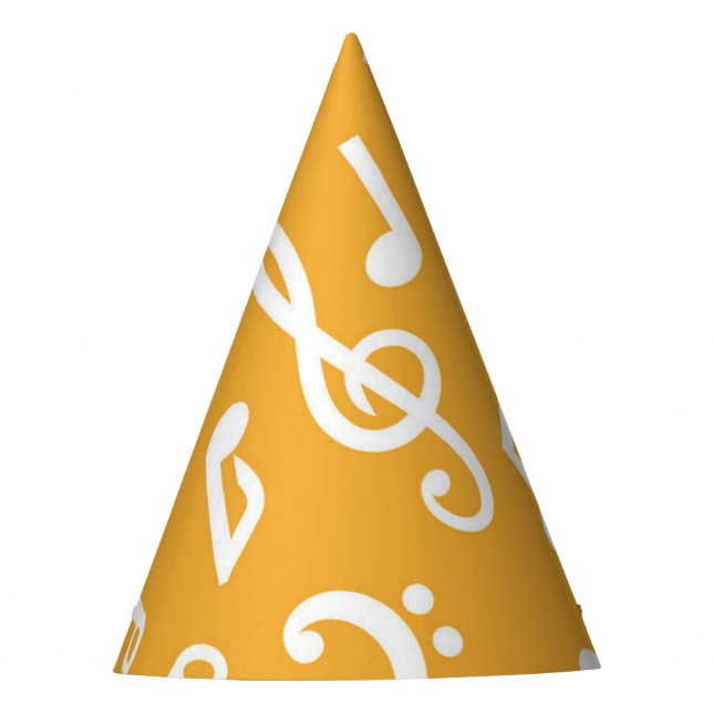 Music pattern party hat (Front)