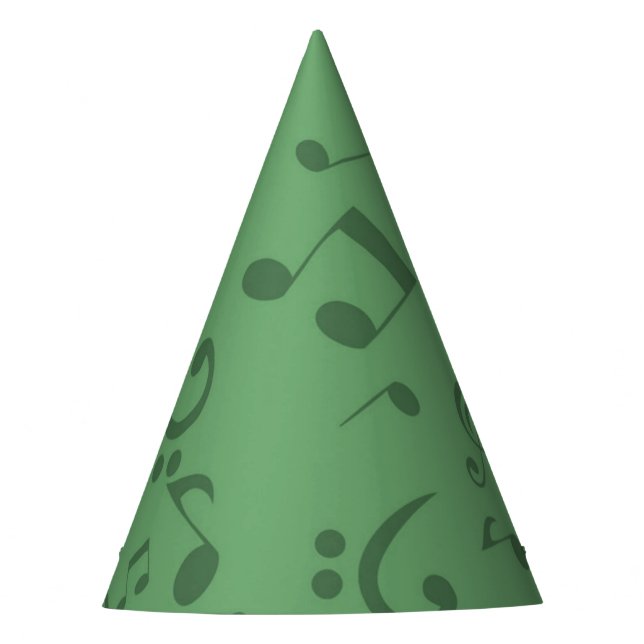 Music pattern party hat (Front)