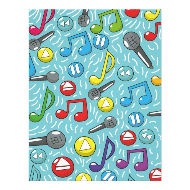 Music pattern photo print (Front)