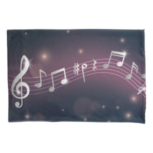 Music pattern pillowcase