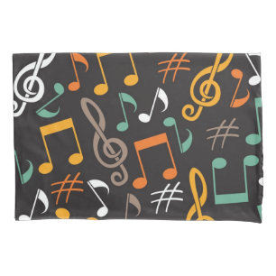 Music pattern pillowcase