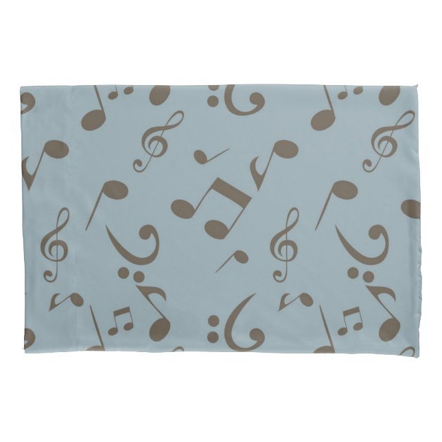 Music pattern pillowcase (Front)