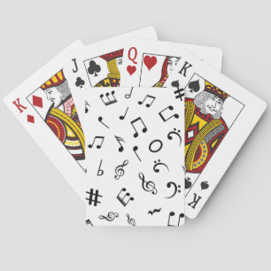 Music pattern playing cards