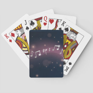 Music pattern playing cards