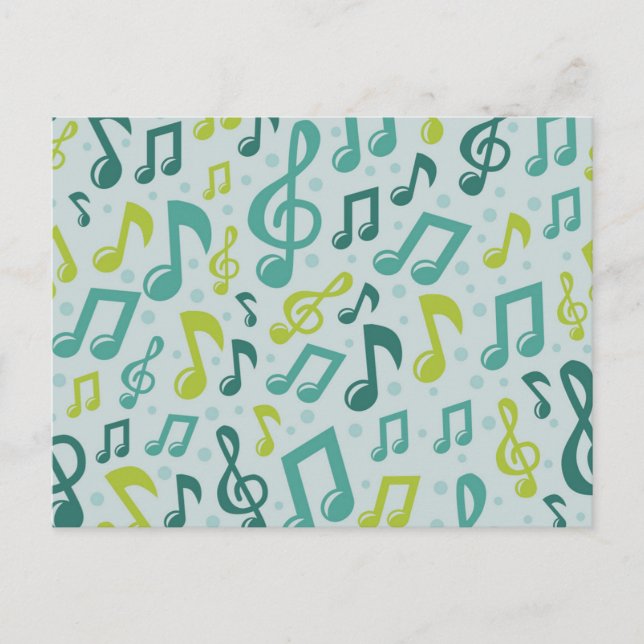 Music pattern postcard (Front)
