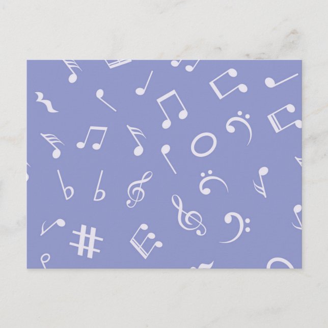 Music pattern postcard (Front)