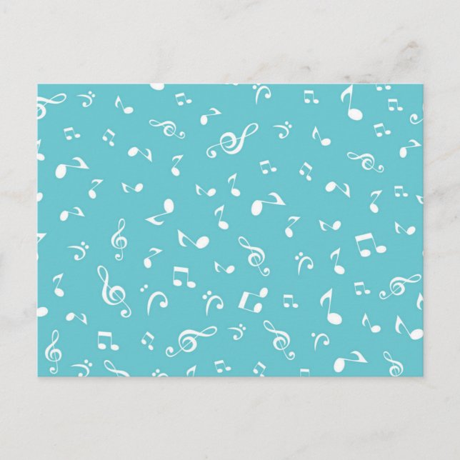 Music pattern postcard (Front)