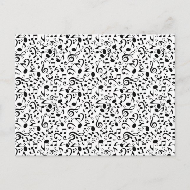Music pattern postcard (Front)