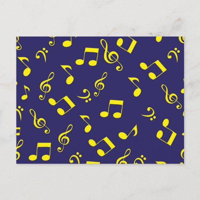 Music pattern postcard (Front)