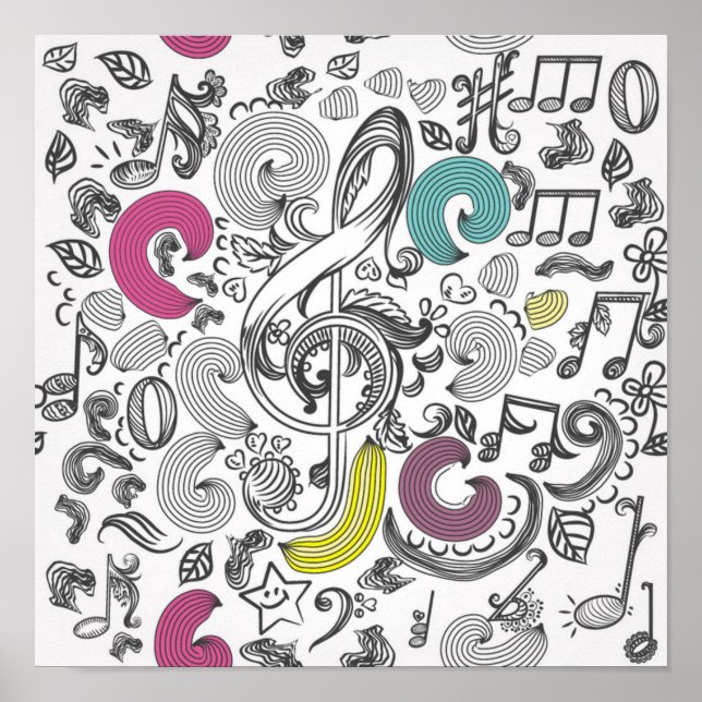Music pattern poster (Front)