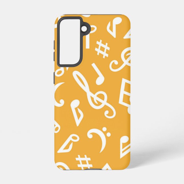 Music pattern samsung galaxy s21 case (Back)
