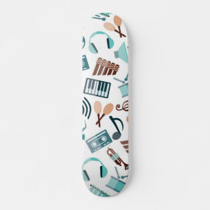 Music pattern skateboard