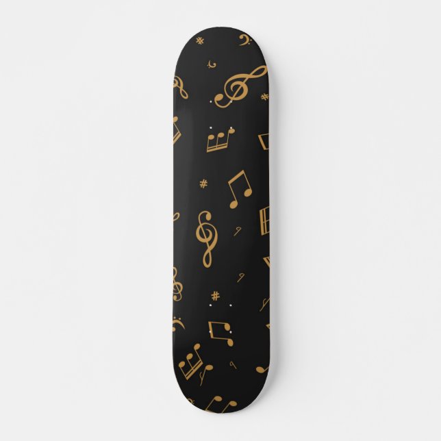 Music pattern skateboard (Front)
