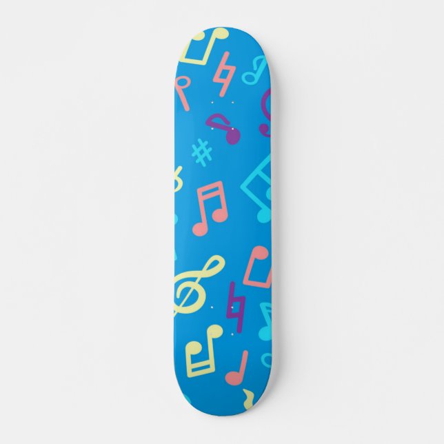 Music pattern skateboard (Front)