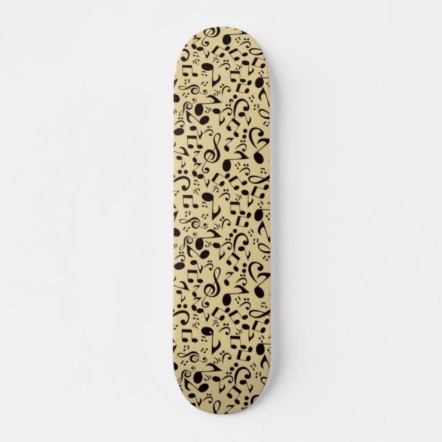 Music pattern skateboard (Front)