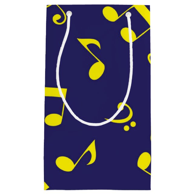 Music pattern small gift bag (Front)