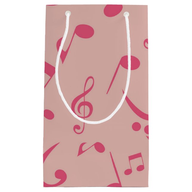 Music pattern small gift bag (Front)