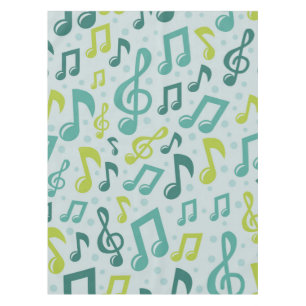 Music pattern tablecloth