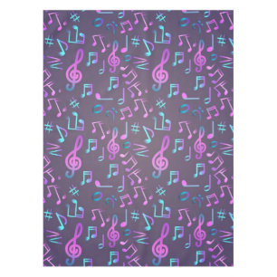 Music pattern tablecloth