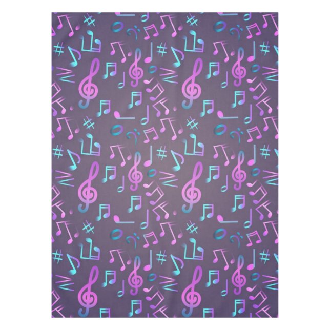 Music pattern tablecloth (Front)