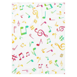 Music pattern tablecloth