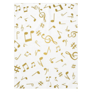 Music pattern tablecloth