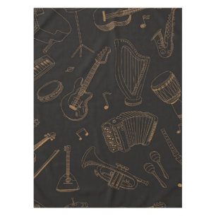 Music pattern tablecloth