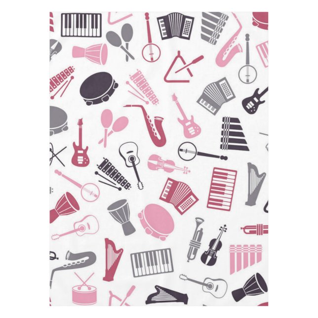 Music pattern tablecloth (Front)