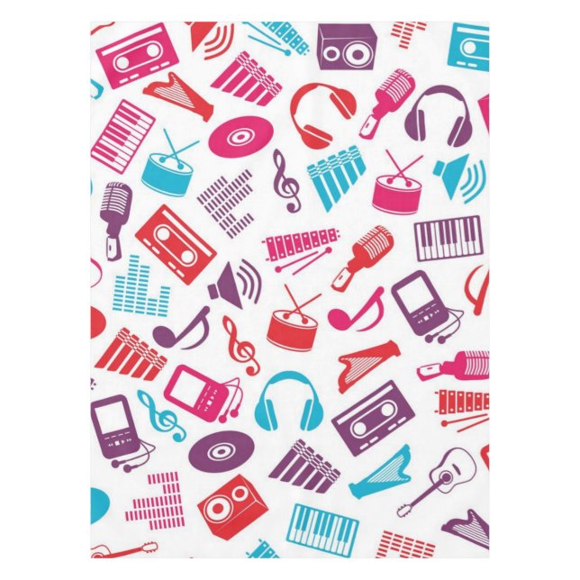 Music pattern tablecloth (Front)
