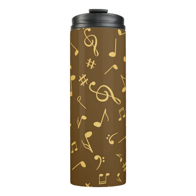 Music pattern thermal tumbler (Front)