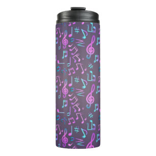 Music pattern thermal tumbler