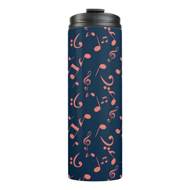 Music pattern thermal tumbler (Front)