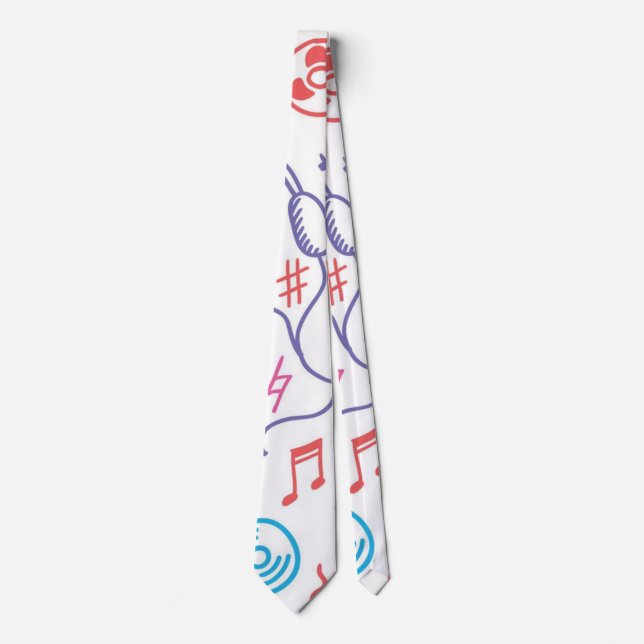 Music pattern tie (Front)