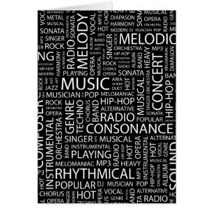 MUSIC pattern word cloud