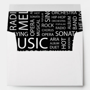 MUSIC pattern word cloud Envelopes