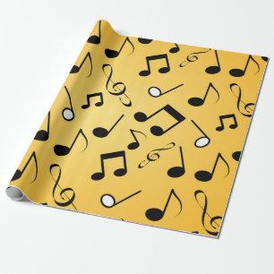 Music pattern wrapping paper