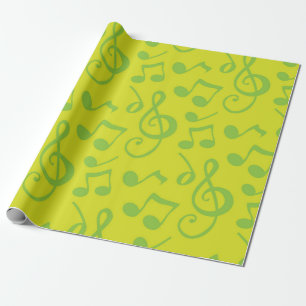 Music pattern wrapping paper