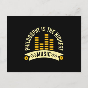 Music - Philosophy Is The Highest Music Postcard