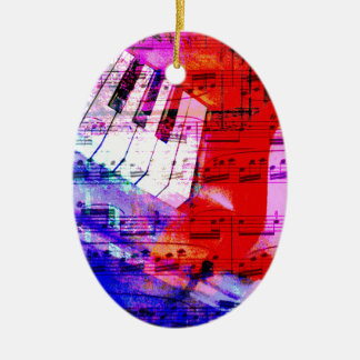 music, piano decor (11) ceramic tree decoration