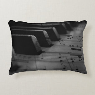 Music Piano Keys Decorative Cushion