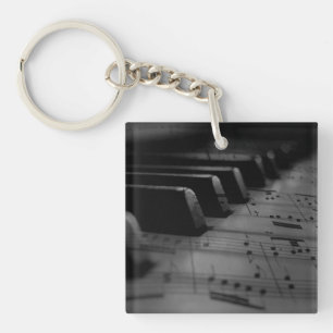 Music Piano Keys Key Ring
