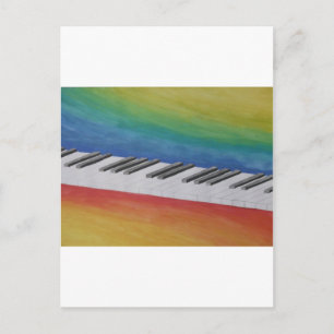 Music Piano Keys Notes Teacher Destiny Instruments Postcard