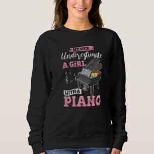 Music Piano Player Pianist Keyboardist Keyboard Pl Sweatshirt