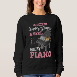 Music Piano Player Pianist Keyboardist Keyboard Pl Sweatshirt