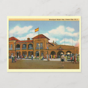 Music Pier, Ocean City, NJ Vintage Postcard