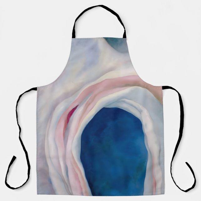 Music Pink and Blue by O'Keeffe Apron (Front)