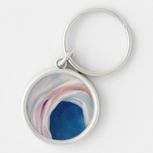 Music Pink and Blue by O'Keeffe Key Ring (Front)