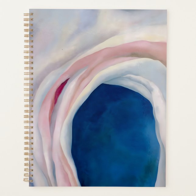 Music Pink and Blue by O'Keeffe Planner (Front)