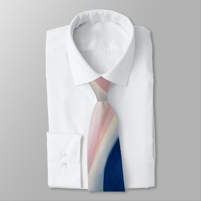 Music Pink and Blue by O'Keeffe Tie (Tied)